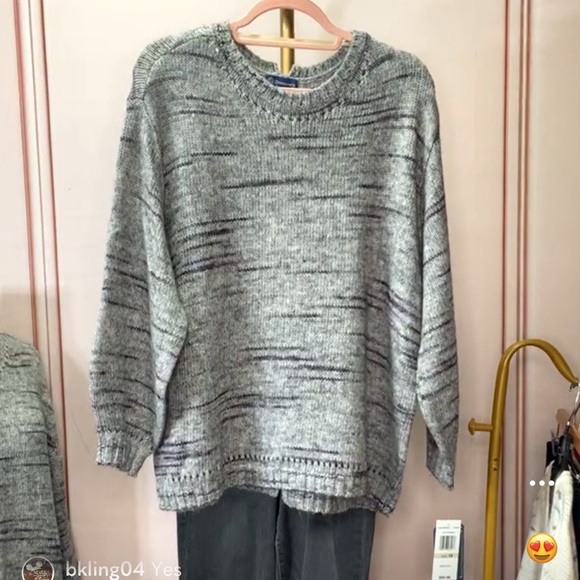 Democracy Gray Sweater Long Sleeve - Picture 12 of 13